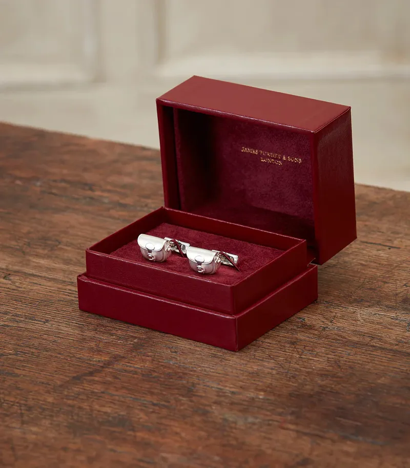 Purdey Silver Cufflinks - Cartridge Bag